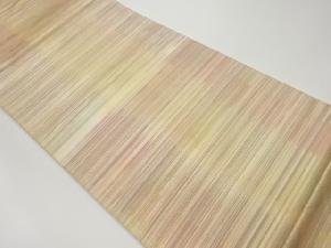 変わり横縞模様織出し全通袋帯